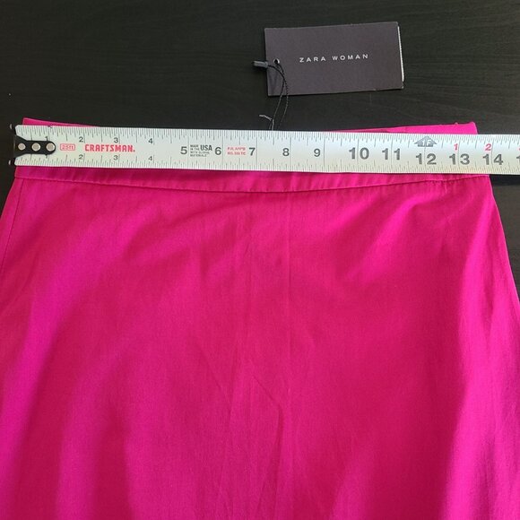 Zara Fuchsia Pink Mermaid Ruffle Skirt NEW Sz XS Festival Party Spring - Picture 4 of 8